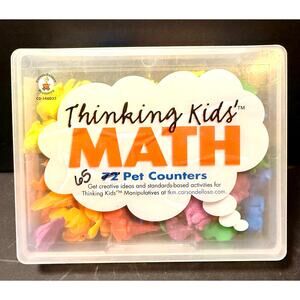Thinking Kids’ Math Pet Counters by Carson-Dellosa Fox turtle fish bunny bird